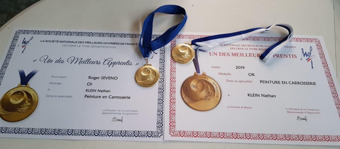 Toutes nos Félicitations à notre apprenti KLEIN Nathan